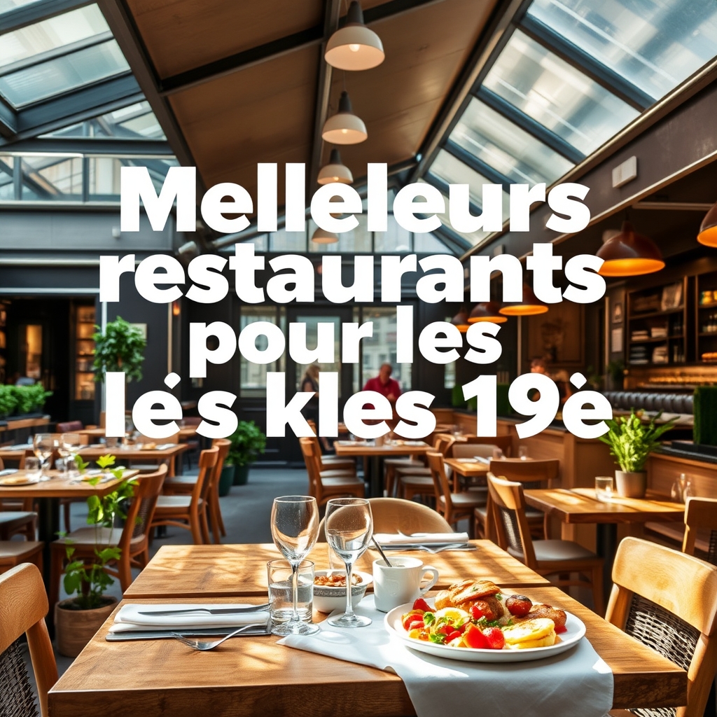 Photo : Les 10 Meilleurs Restaurants pour les Enfants à Paris 19e : Guide 2024